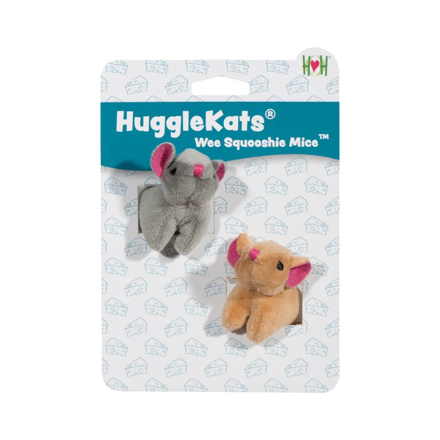 HuggleHounds HuggleKats Cat Toy Wee Squooshie Mice