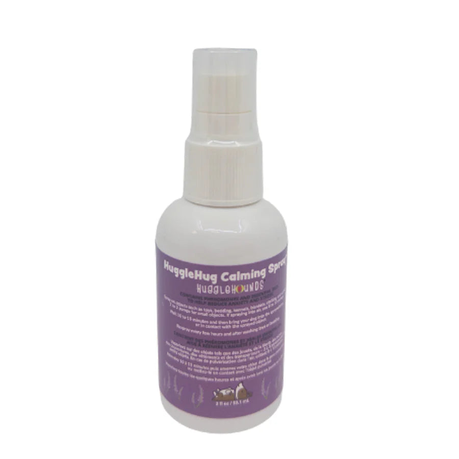 HuggleHounds HuggleHug Dog Toys Lavender Bone and Calming Spray Set