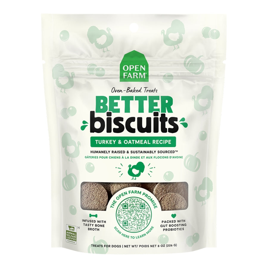 Open Farm Turkey & Oatmeal Better Biscuits For Dogs