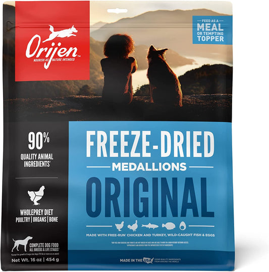 ORIJEN Original Grain Free Freeze Dried Dog Food & Topper