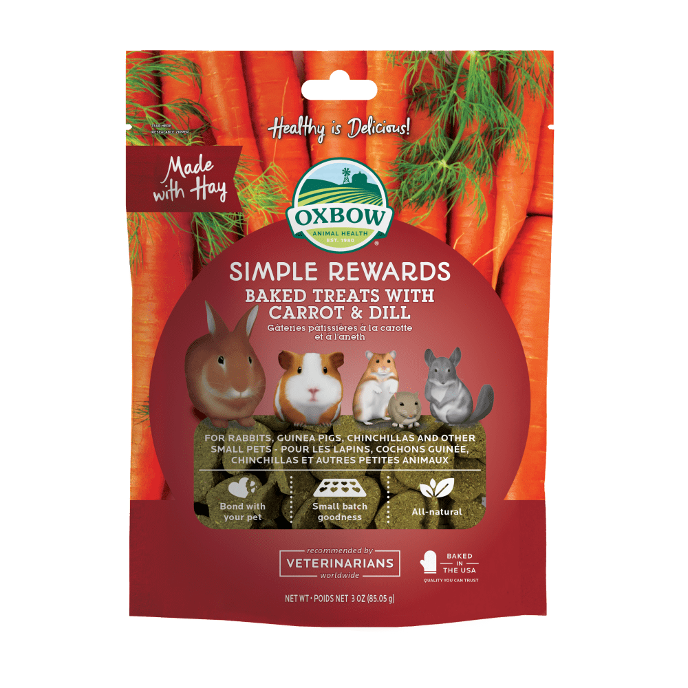 Oxbow Simple Rewards Baked Treats - Carrot & Dill