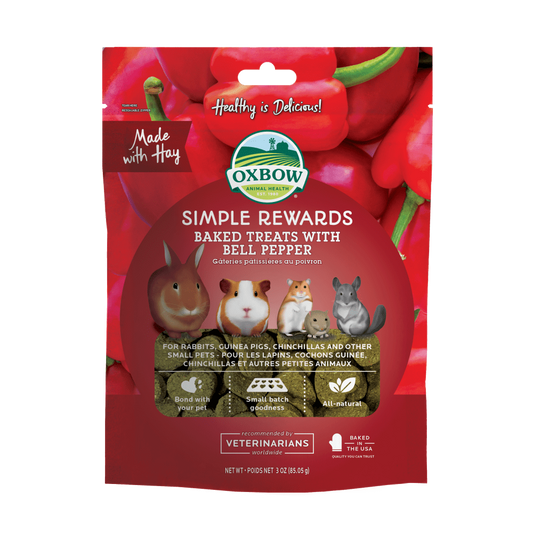 Oxbow Simple Rewards Baked Treats - Bell Pepper