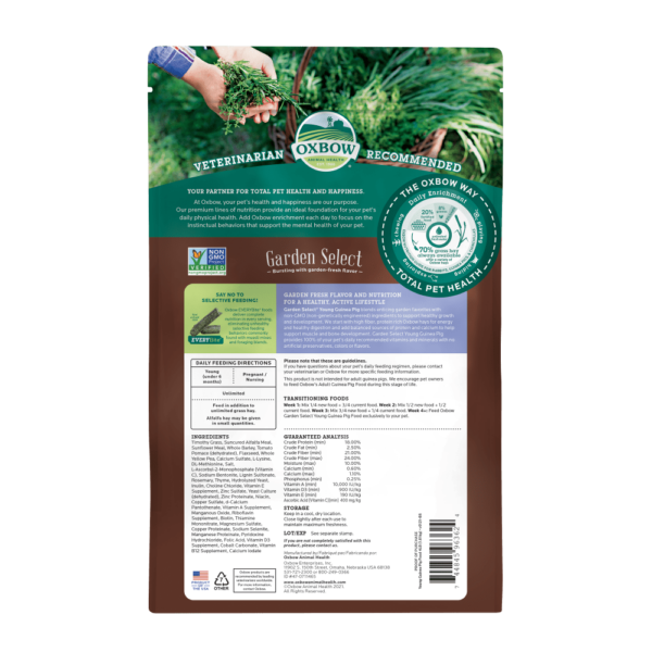 Oxbow Garden Select Young Guinea Pig Food