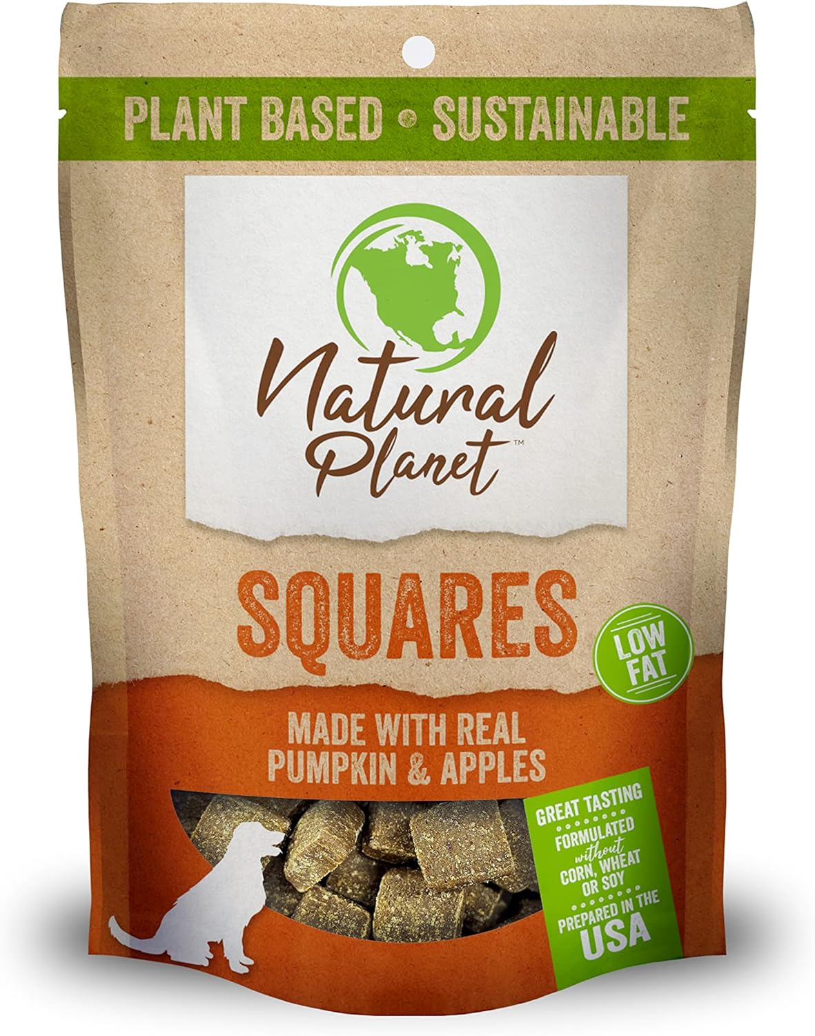 Natural Planet Pumpkin Squares Dog Treats