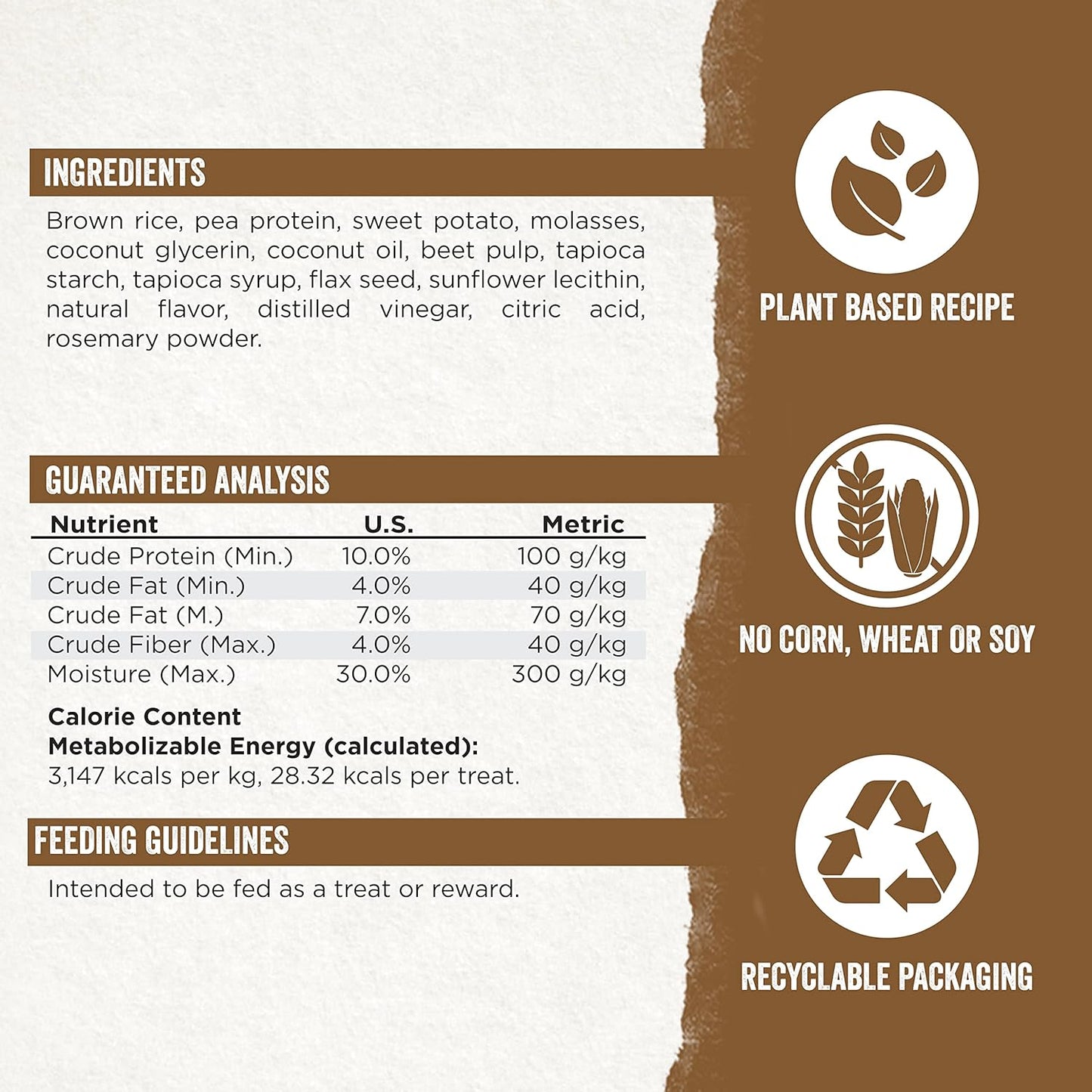 Nutrisource Natural Planet Burger Dog Treats