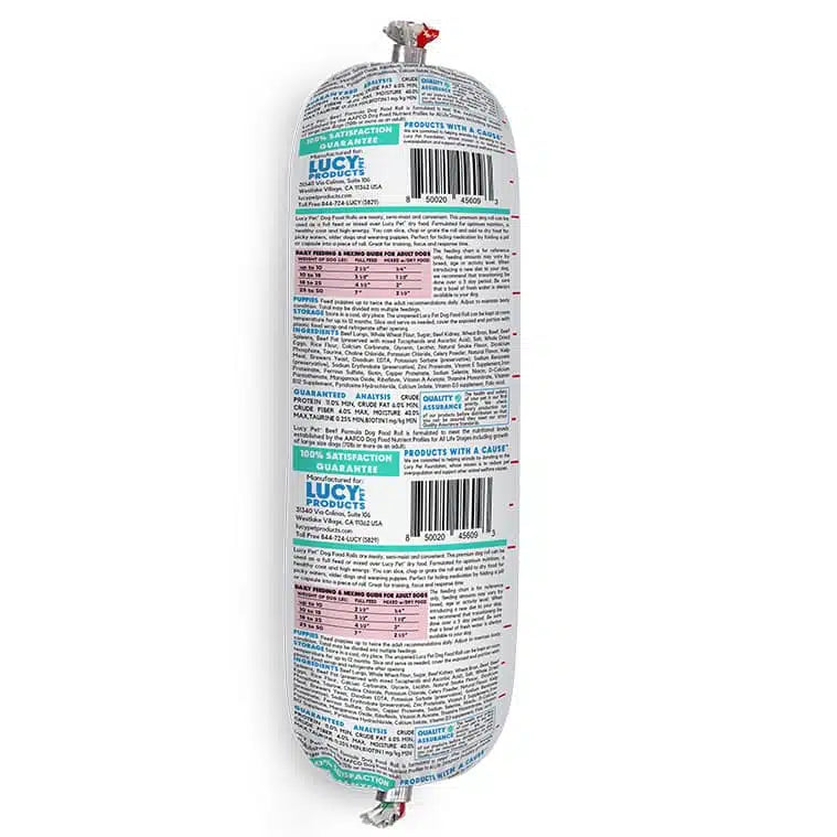 Lucy Pet Beef Formula Dog Food Roll