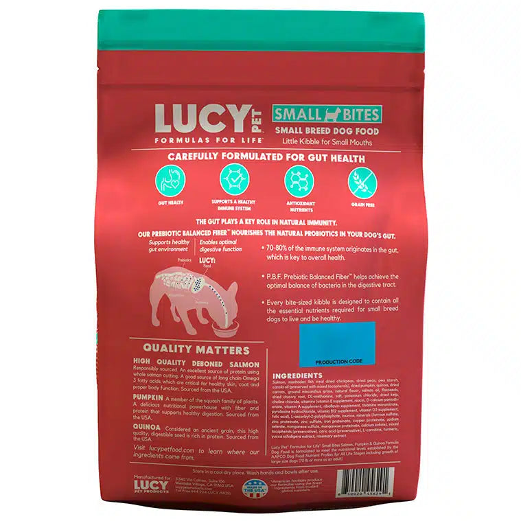 Lucy Pet Salmon, Pumpkin & Quinoa Small Bites for Dogs