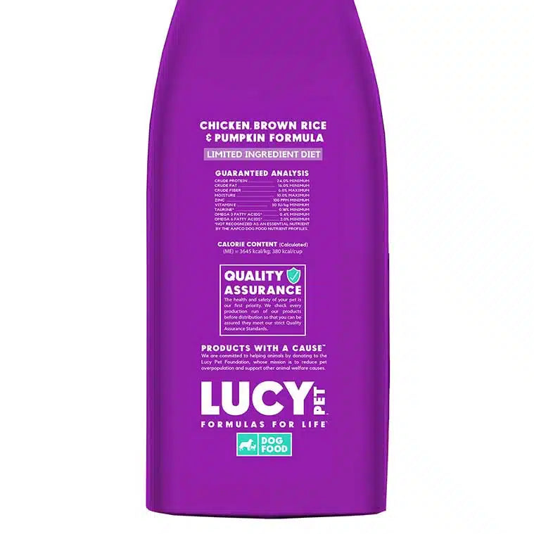 Lucy Pet  Chicken, Brown Rice & Pumpkin LID for Dogs