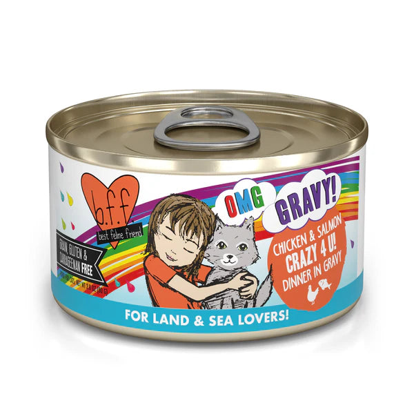 Weruva OMG Crazy 4 U! Chicken & Salmon Canned Cat Food
