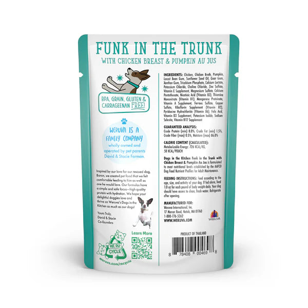 Weruva DITK Funk in the Trunk Wet Dog Food Pouches