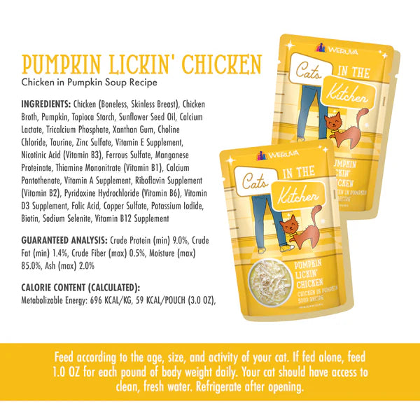 Weruva Cats In the Kitchen Pumpkin Lickin Chicken Pouches