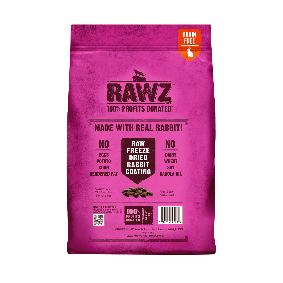 RAWZ Limited Recipe Real Rabbit Dry Cat Food – Hearty Pet