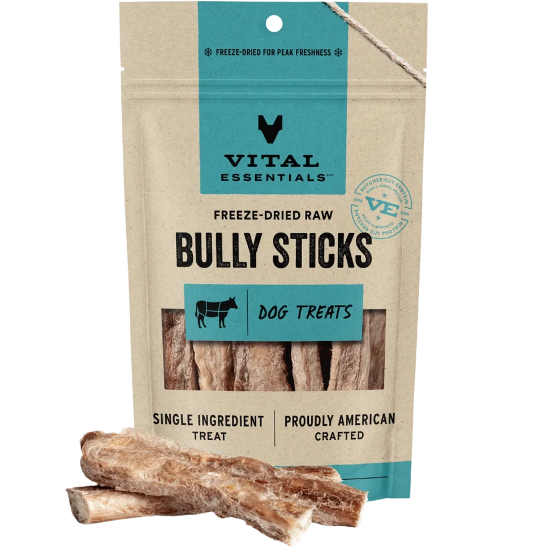 Vital Essentials Freeze-Dried Bully Stick Dog Treats