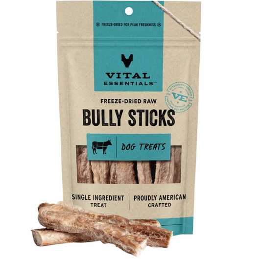 Vital Essentials Freeze-Dried Bully Stick Dog Treats