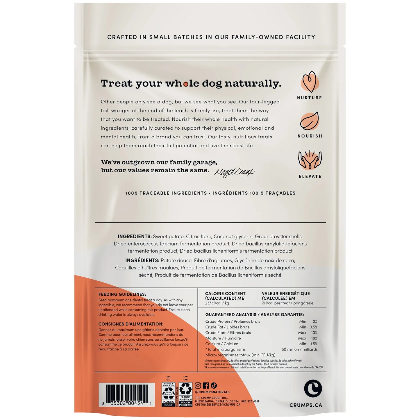 Crumps' Naturals Plaque Busters Advanced Whole Mouth Dental Sticks for Dogs
