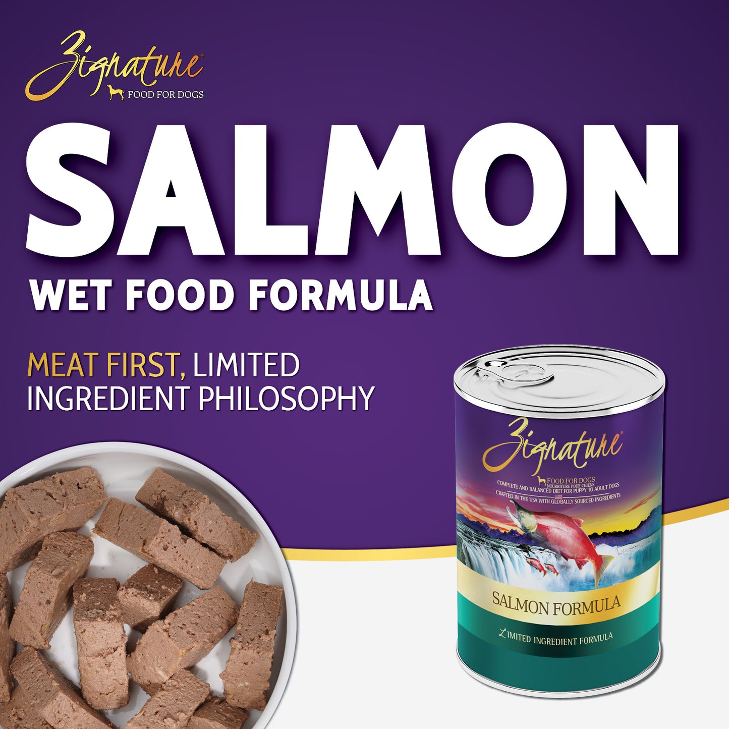 Zignature Salmon Canned Dog Food Formula