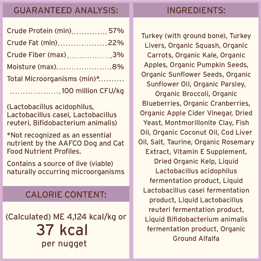 Primal Freeze Dried Raw Turkey Nuggets for Cats