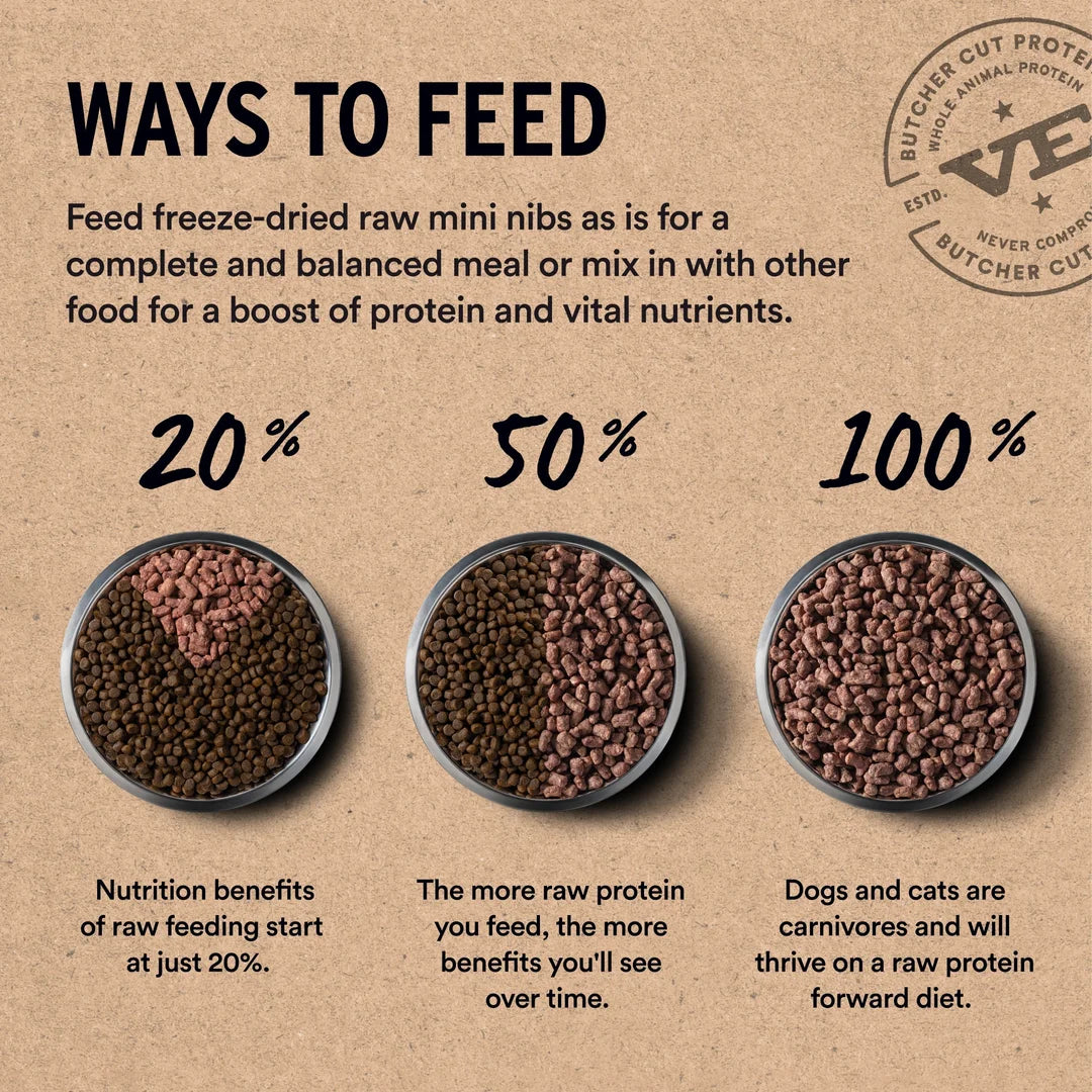 Vital Essentials Freeze-Dried Raw Turkey Entree Mini Nibs for Cats