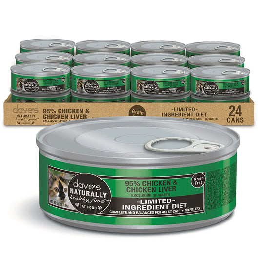 Dave's Pet Food Naturally Healthy 95% Chicken and Chicken Liver Pate