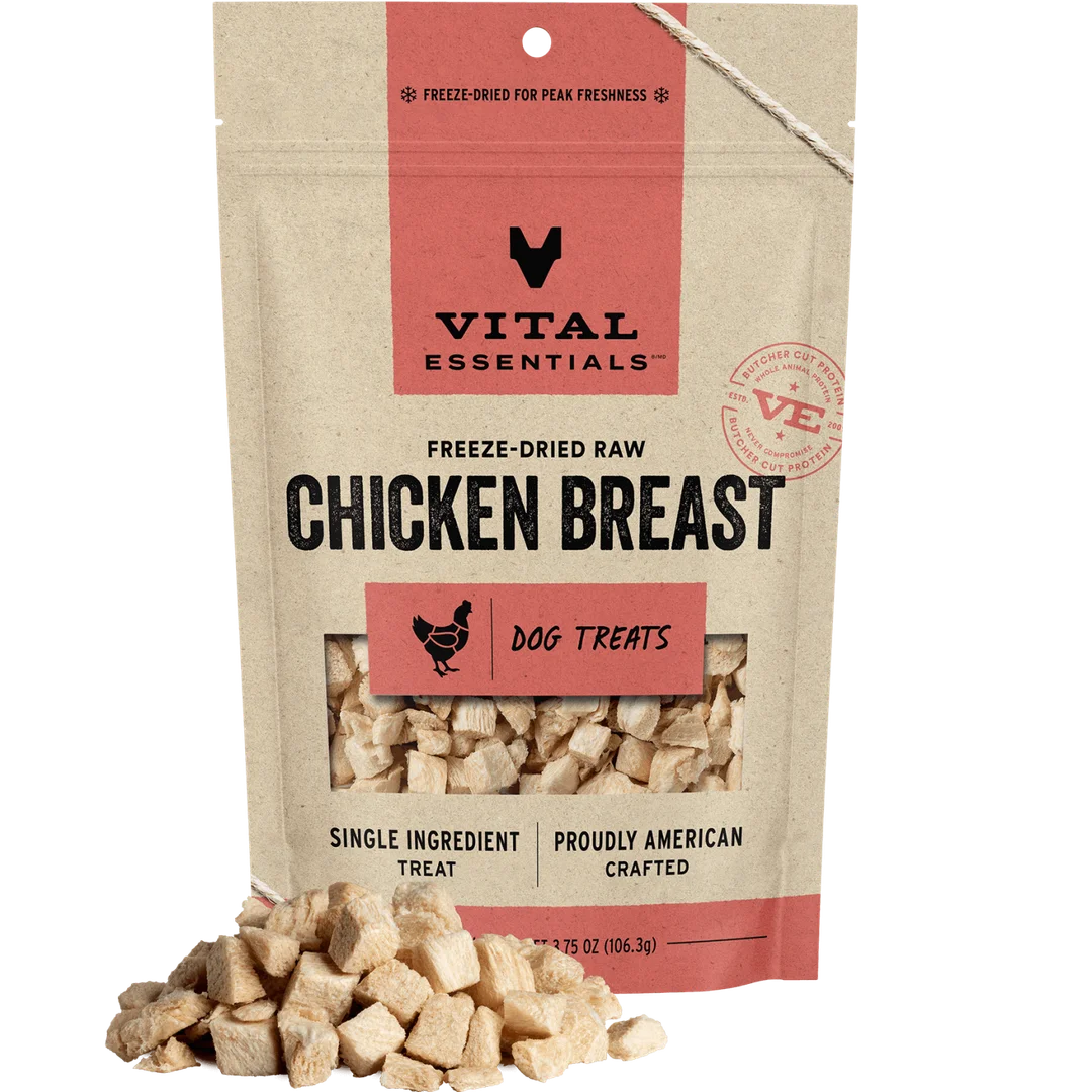 Vital Essentials Freeze-Dried Raw Chicken Breast Dog Treats