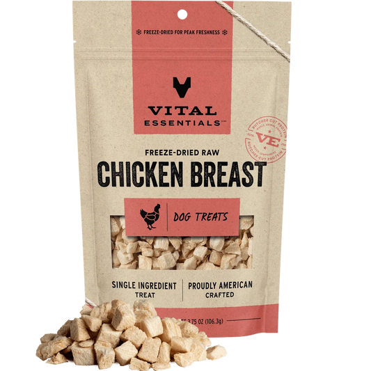 Vital Essentials Freeze-Dried Raw Chicken Breast Dog Treats