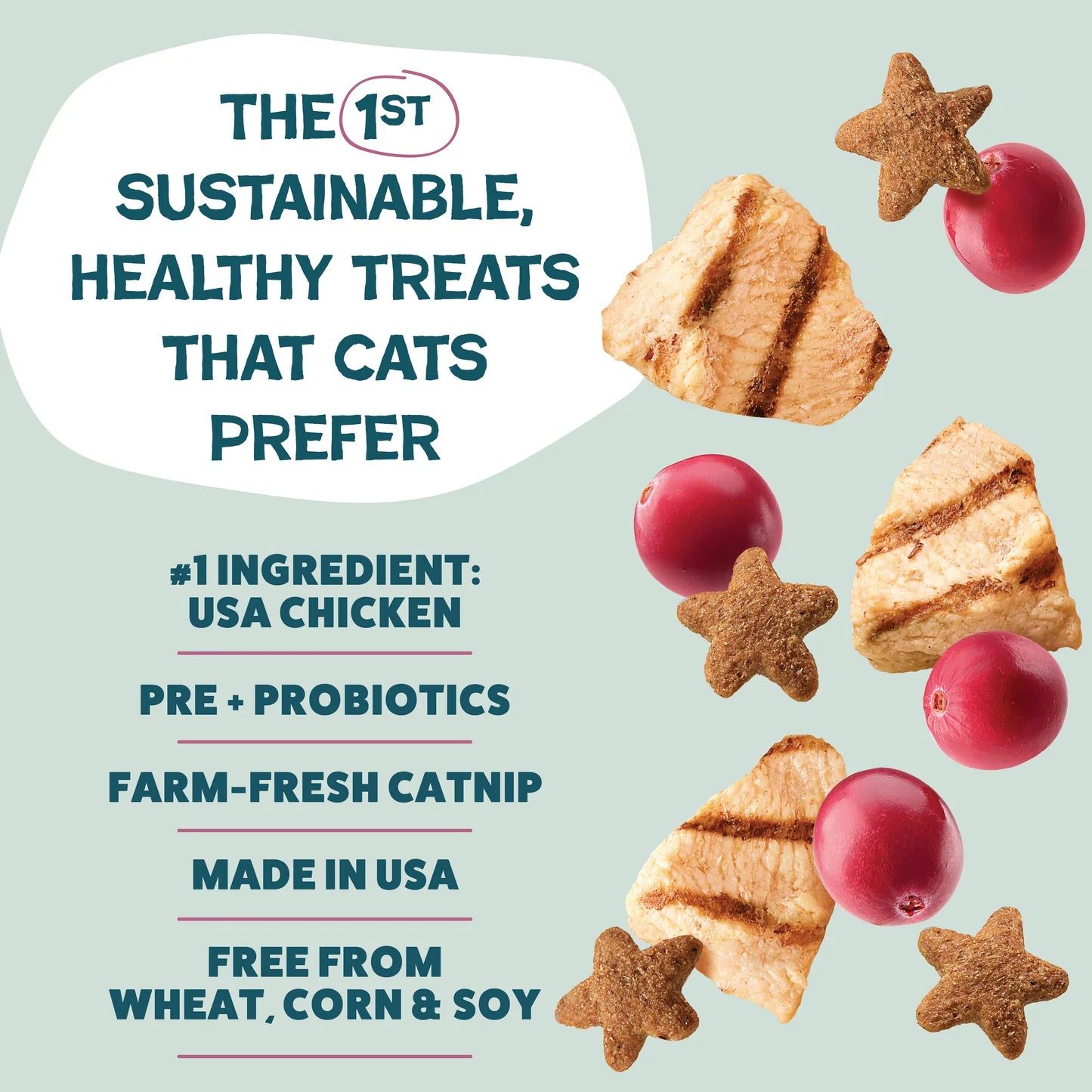 Shameless Pets Cran You Say Chicken Crunchy Cat Treats