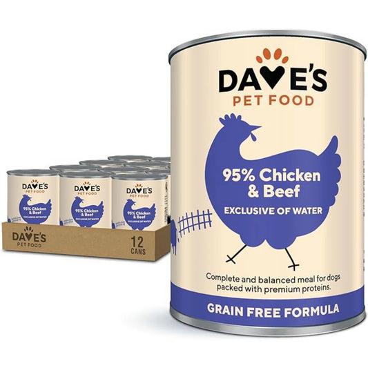 Dave’s 95% Premium Meats™ Beef and Chicken Canned Dog Food
