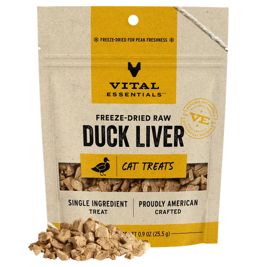 Vital Essentials Freeze-Dried Duck Liver Cat Treats
