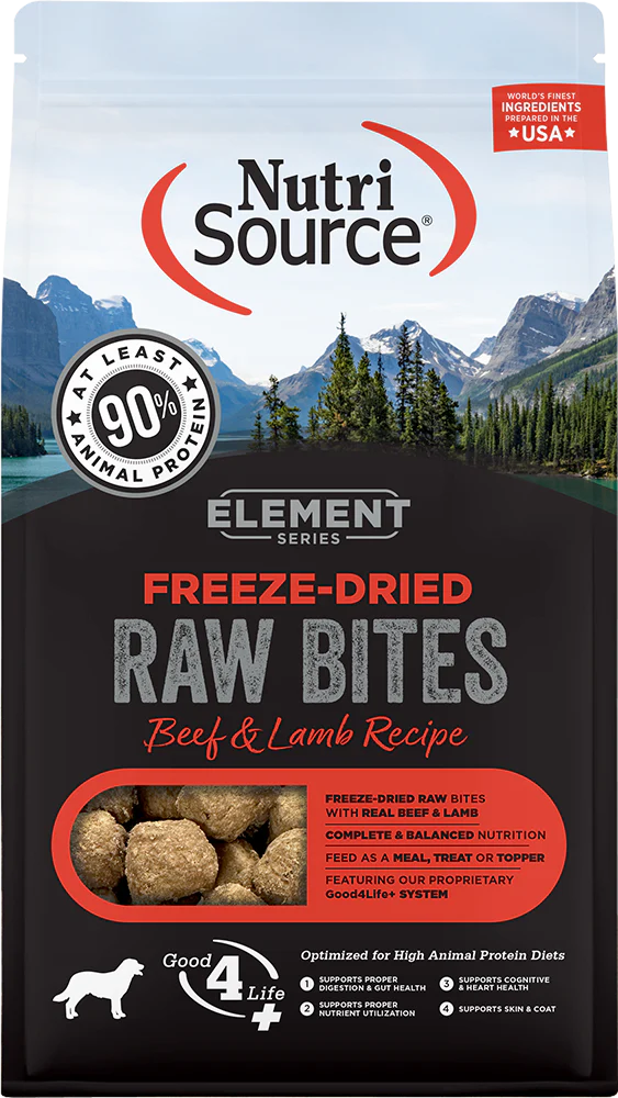Nutrisource Element Series Freeze Dried Raw Beef and Lamb Recipe Dry Dog Food