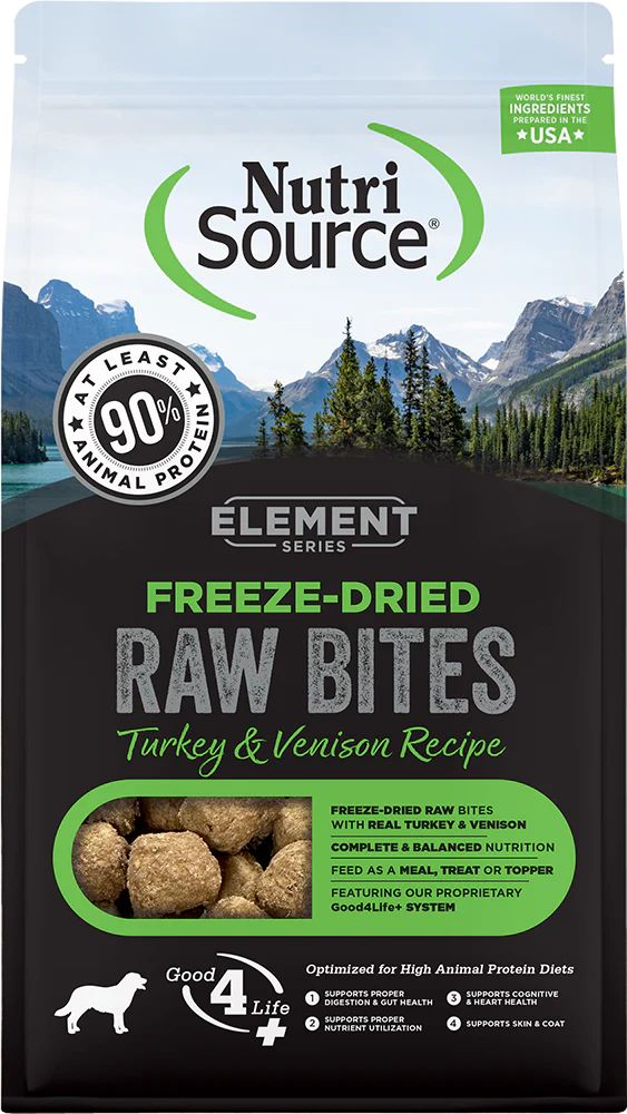 Nutrisource Element Series Freeze Dried Raw Turkey and Venison Recipe Dry Dog Food