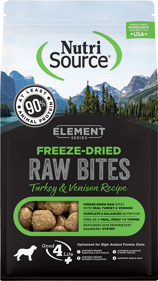 Nutrisource Element Series Freeze Dried Raw Turkey and Venison Recipe Dry Dog Food