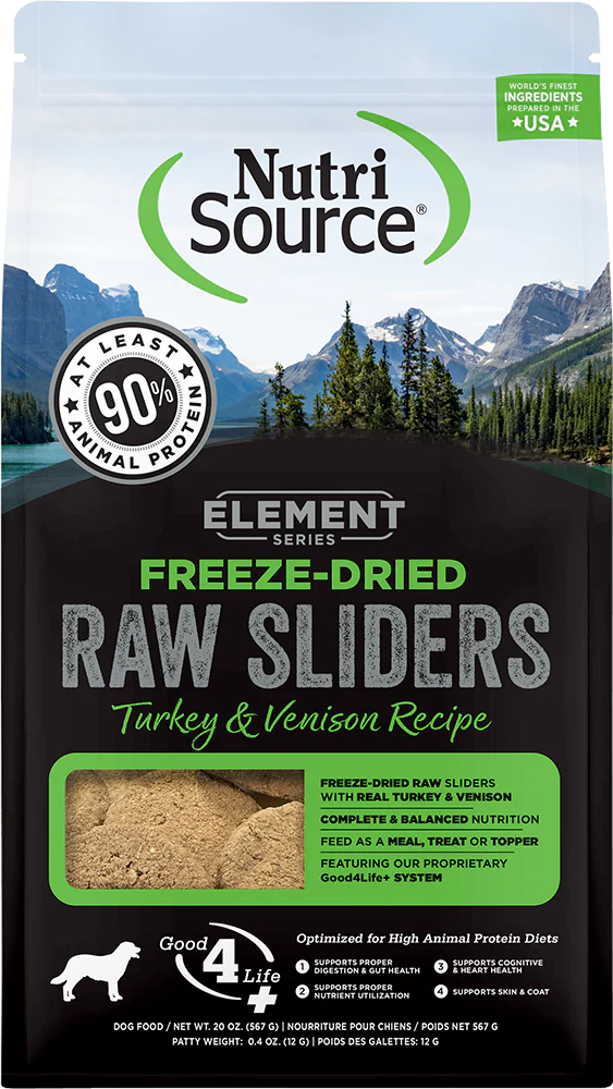 Nutrisource Element Series Freeze Dried Raw Turkey and Venison Recipe Dry Dog Food