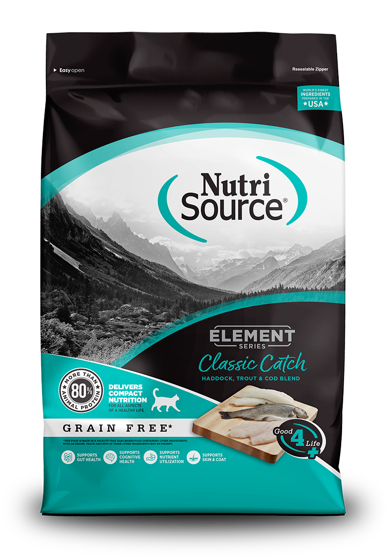 Nutrisource Element Series Classic Catch Grain-Free Haddock/Trout and Cod Dry Cat Food