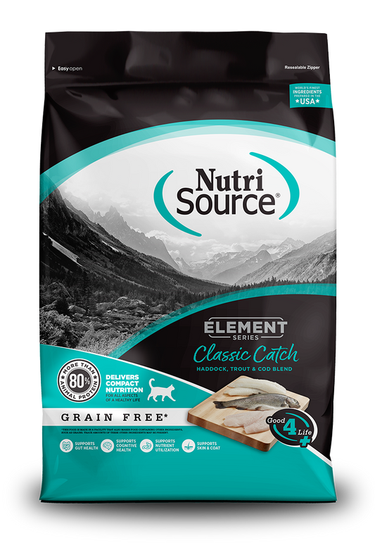 Nutrisource Element Series Classic Catch Grain-Free Haddock/Trout and Cod Dry Cat Food