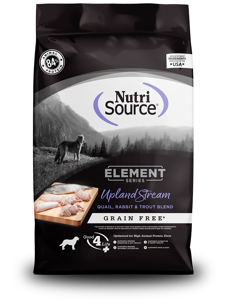 Nutrisource Element Series Grain Free Upland Stream Quail/Rabbit