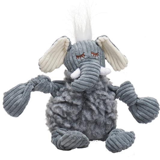 HuggleHounds HuggleFleece FlufferKnottie Ellamae Elephant Dog Toy