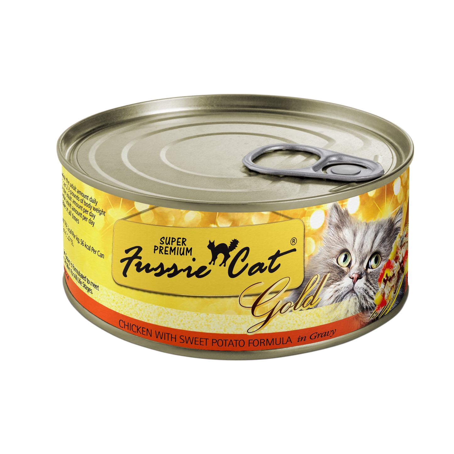 Fussie Cat Gold Super Premium Chicken with Sweet Potato in Gravy Canned Cat Food
