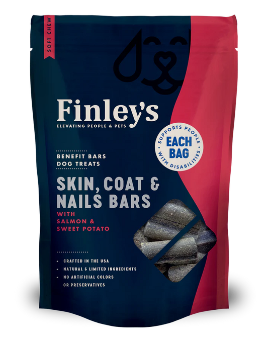 Finley's Skin, Coat, Nails Soft Chew Benefit Bars For Dogs