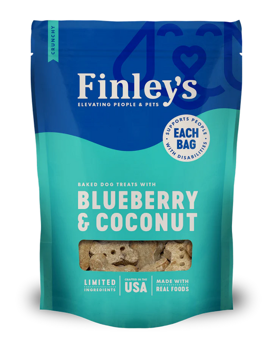 Finley's Blueberry & Coconut Crunchy Biscuit Dog Treats