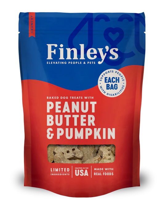 Finley's Peanut Butter & Pumpkin Crunchy Biscuit Dog Treats