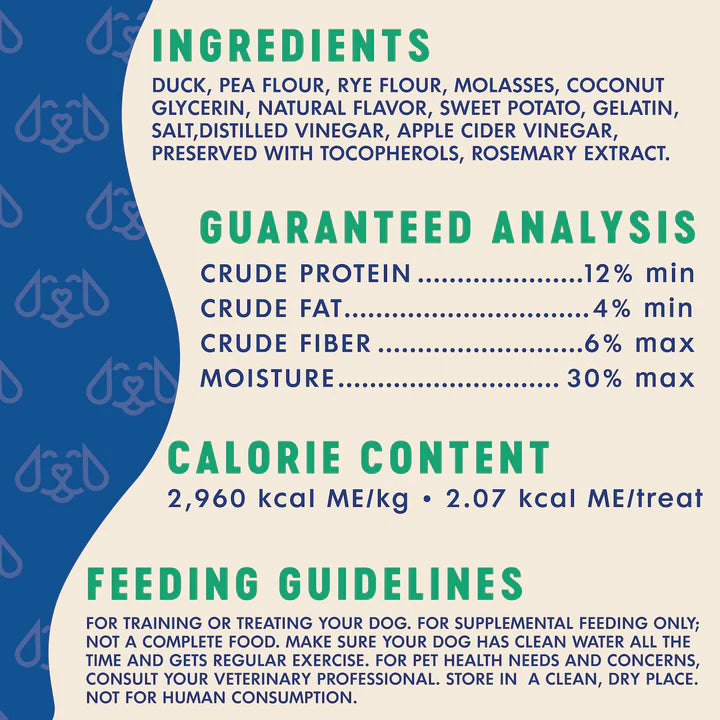 Finley's Duck Recipe Soft Chew Trainer Bite Dog Treats
