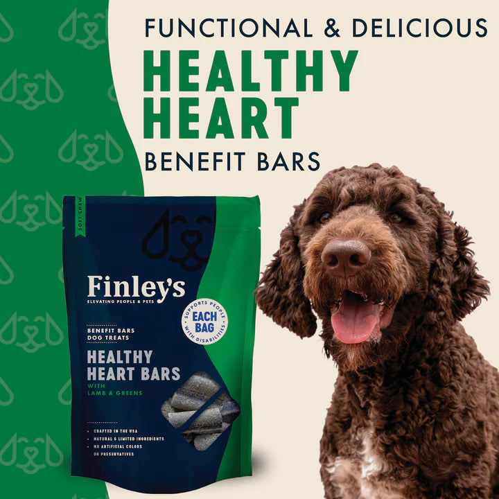 Finley's Healthy Heart Soft Chew Benefit Bars For Dogs