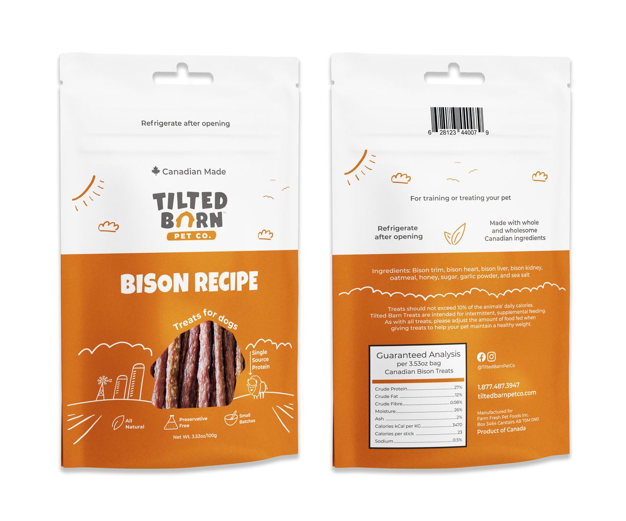 Tilted Barn Bison Dog Treats