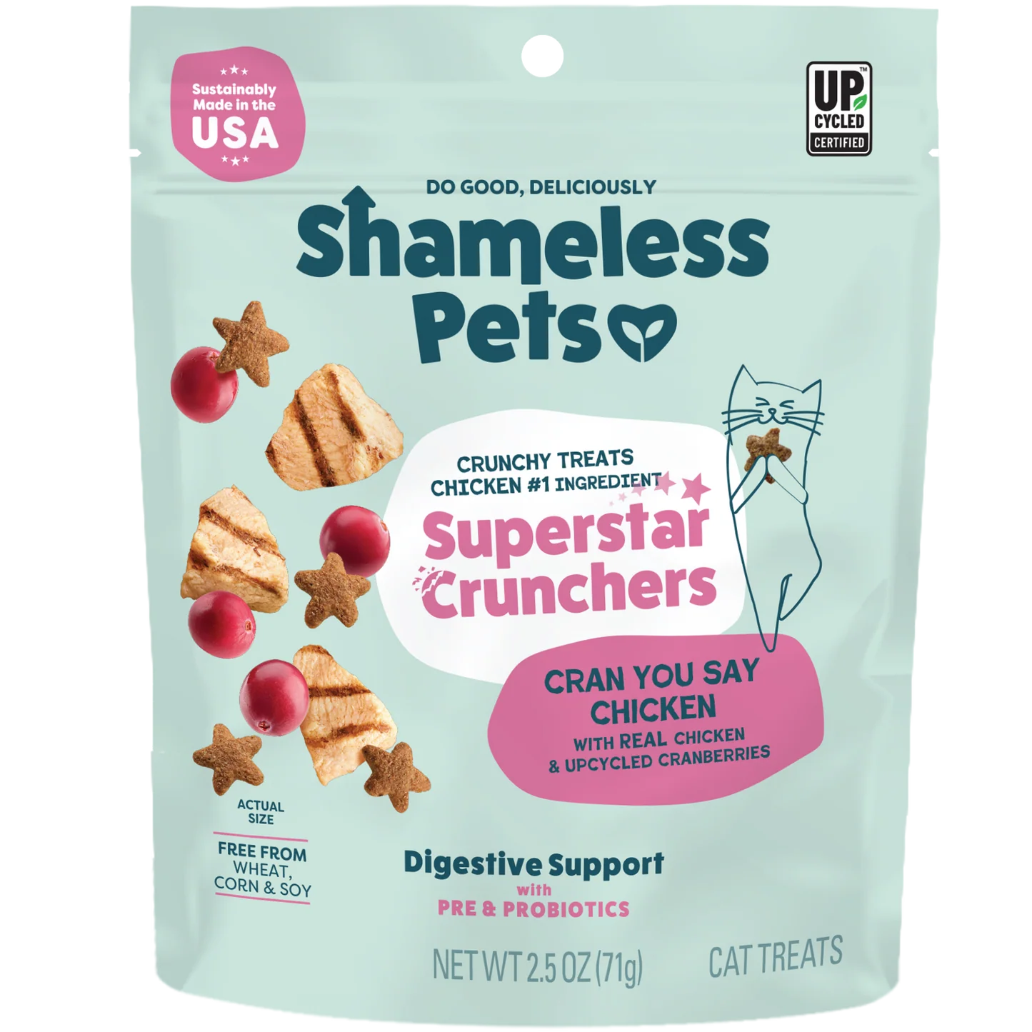 Shameless Pets Cran You Say Chicken Crunchy Cat Treats