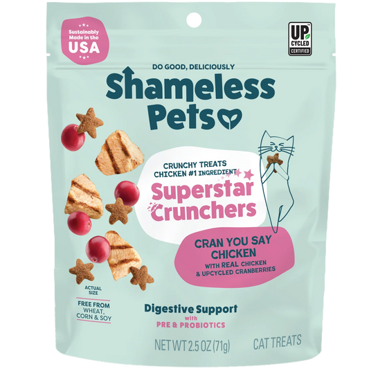 Shameless Pets Cran You Say Chicken Crunchy Cat Treats
