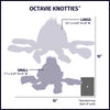 HuggleHounds Octavie Octopus Knottie Dog Toy
