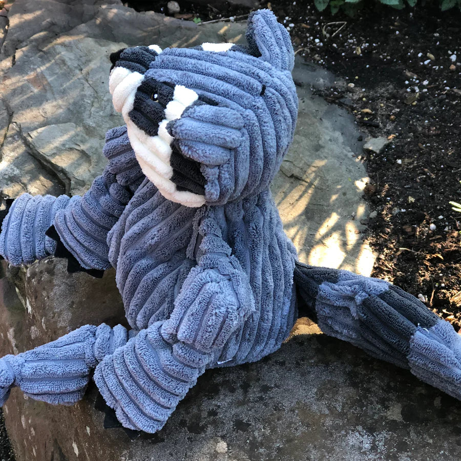 HuggleHounds Reggie Raccoon Knottie Dog Toy