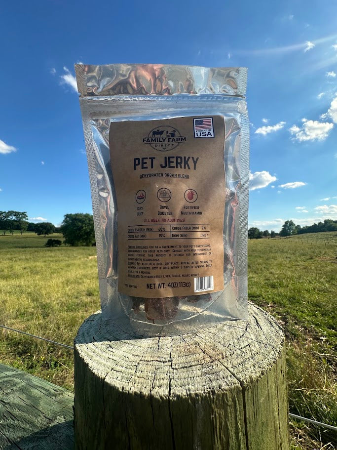 Family Farm Direct Dehydrated Beef Organ Blend Pet Jerky