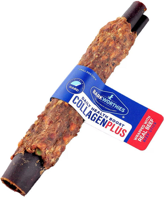 Barkworthies 6 Inch Collagen Beef Wrapped Stick for Dogs