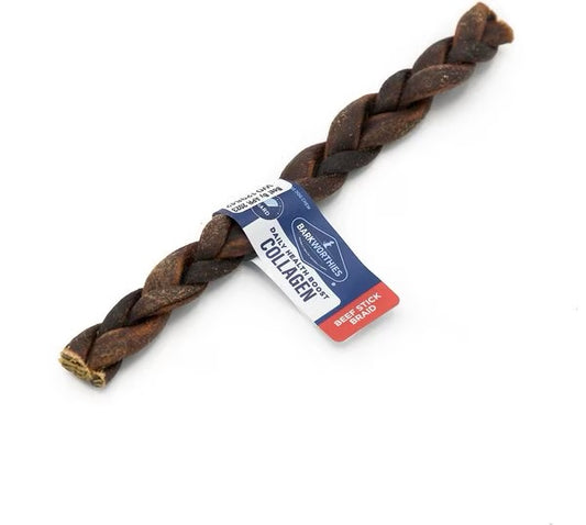 Barkworthies 9 Inch Collagen Braided Stick